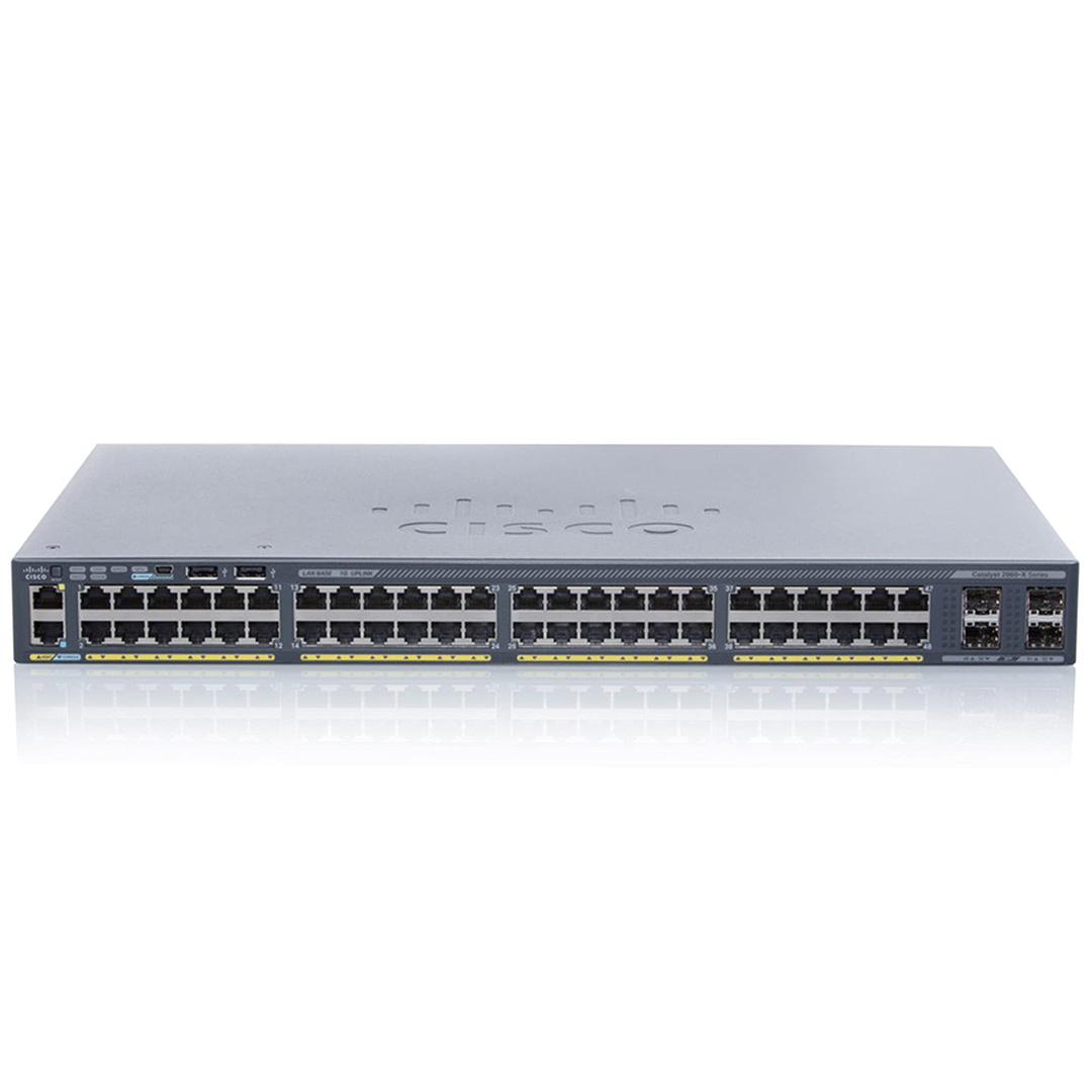 سوییچ شبکه 48 پورت سیسکو مدل WS-C2960X-48TD-L